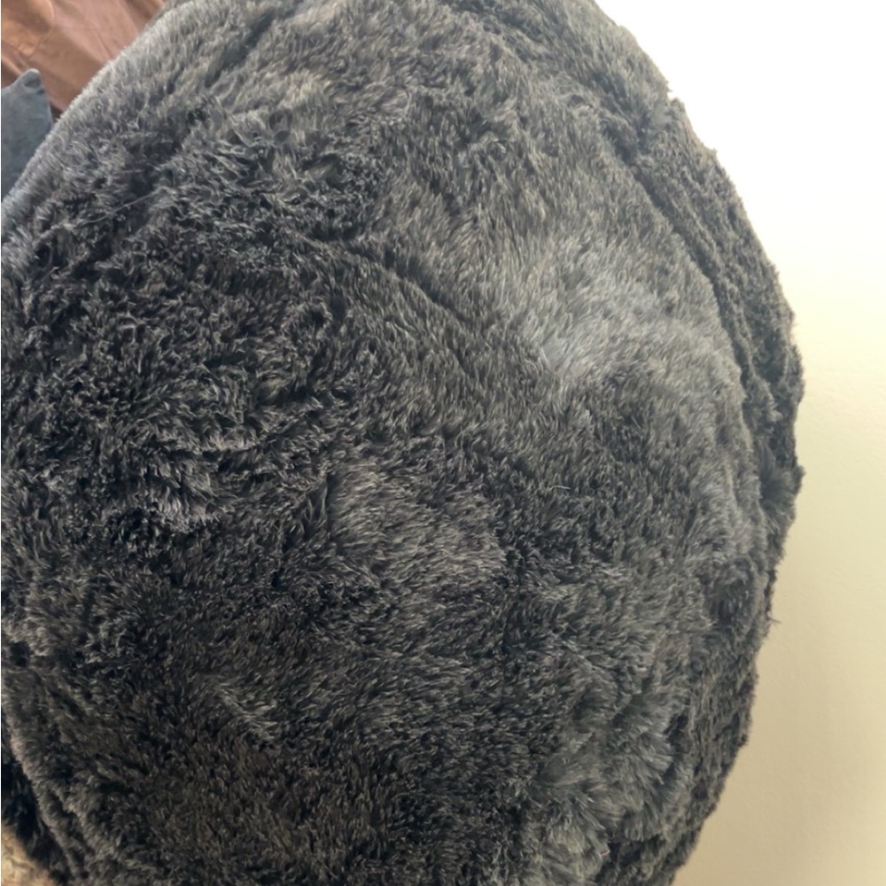 Lovesac Black Faux Beanbag